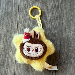 Labubu Plush Star Keychain